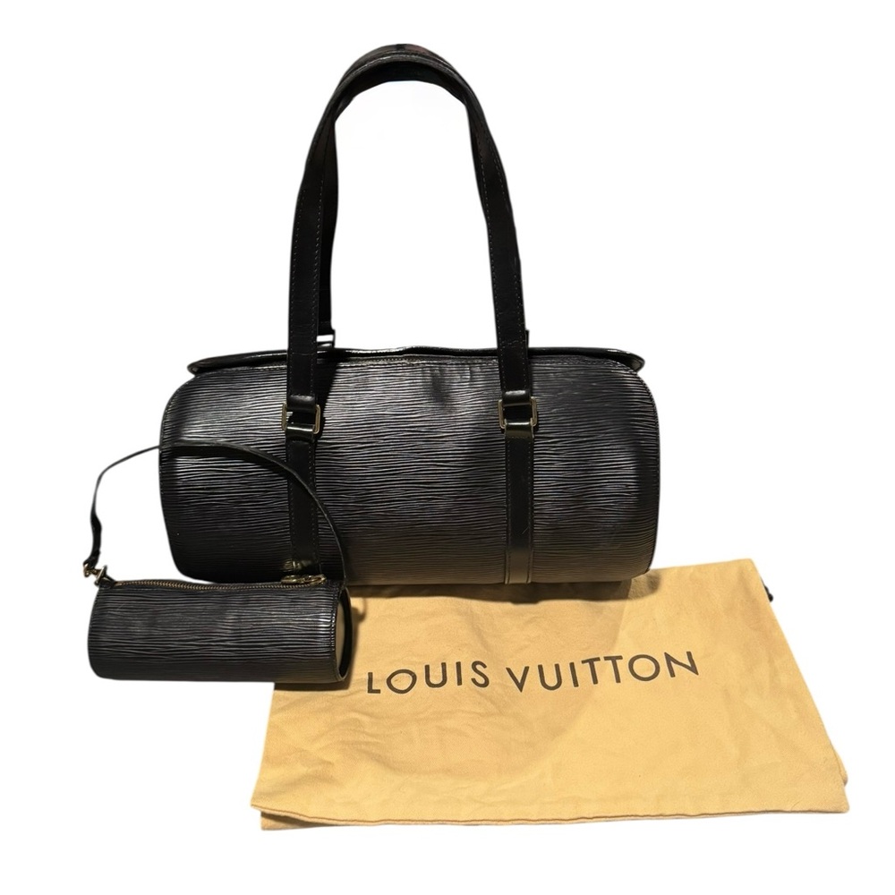 Louis Vuitton Soufflot W/ Matching Mini Papillon Pouchette & Dustbag EUC